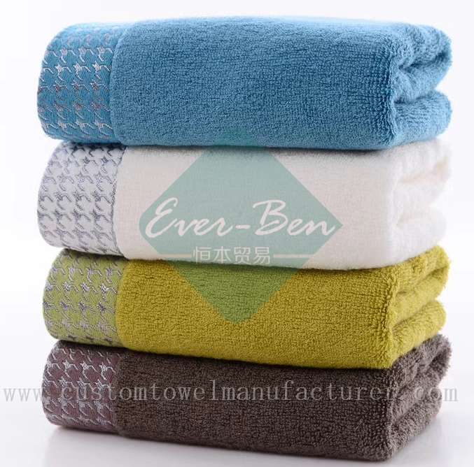 China EverBen Custom hotel bath towels Supplier ISO Audit Bamboo Towels Factory